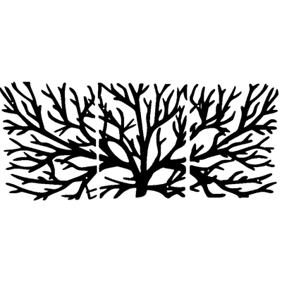 Tree Branches Triptych Wall Art
