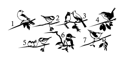Tree Bird Silhouettes