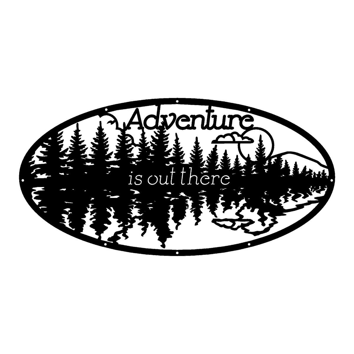 Adventure Is Out There Metal Sign
