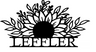 Customized Sunflower Name Metal Sign