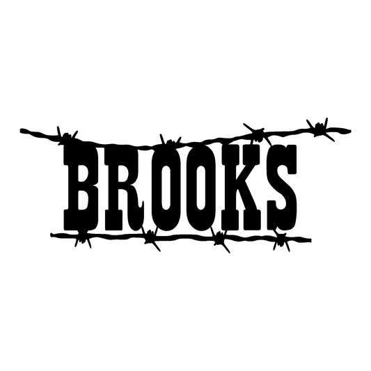 Barb Wire Name — Custom Commission