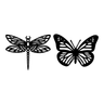 Dragonfly or Butterfly Metal Sign