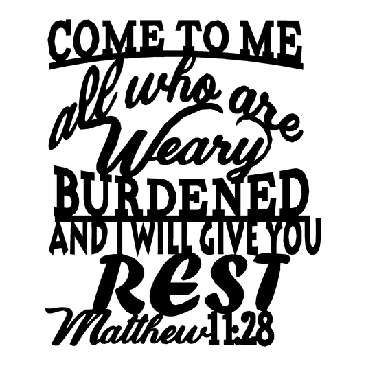Scripture Quote Metal Sign — Style 3