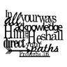 Scripture Quote Metal Sign — Style 6
