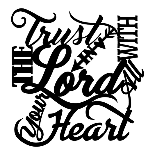 Scripture Quote Metal Sign — Style 12