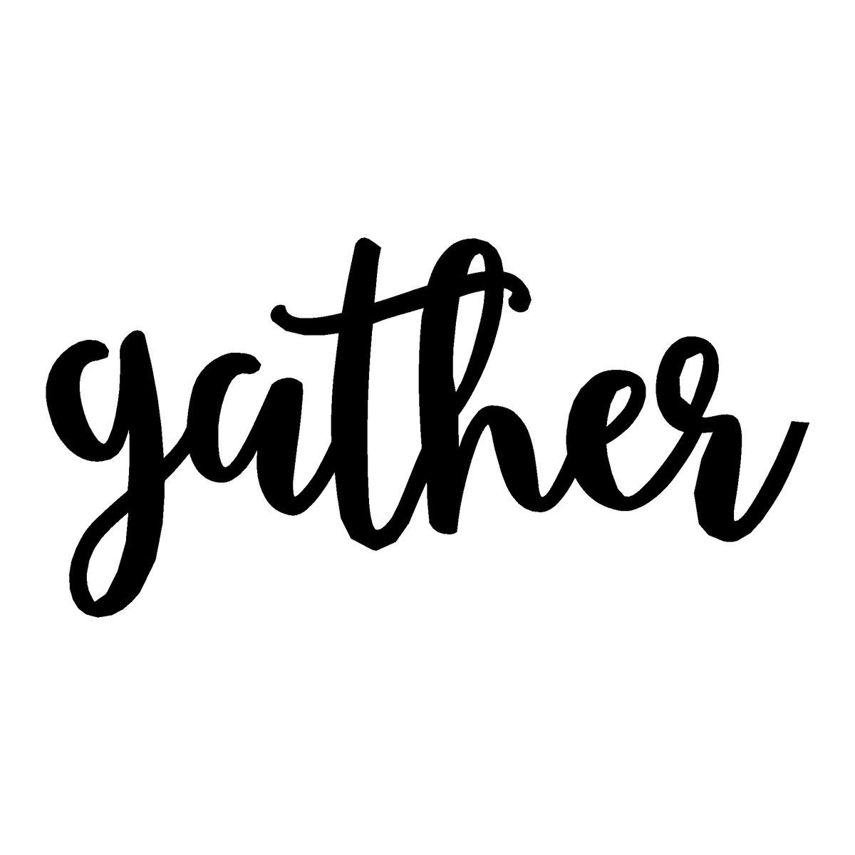 Gather Metal Sign — Style 1