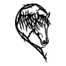 Horse Heart Metal Sign