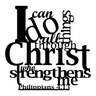 I Can Do All Things Through Christ Metal Sign