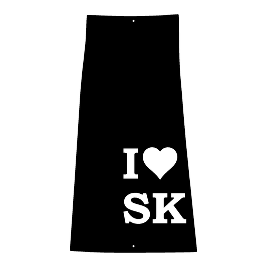 I Love Saskatchewan Metal Sign