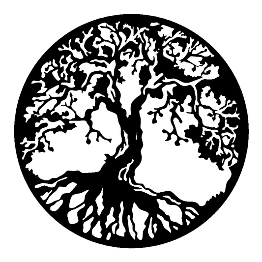 Tree of Life Circle Metal Sign