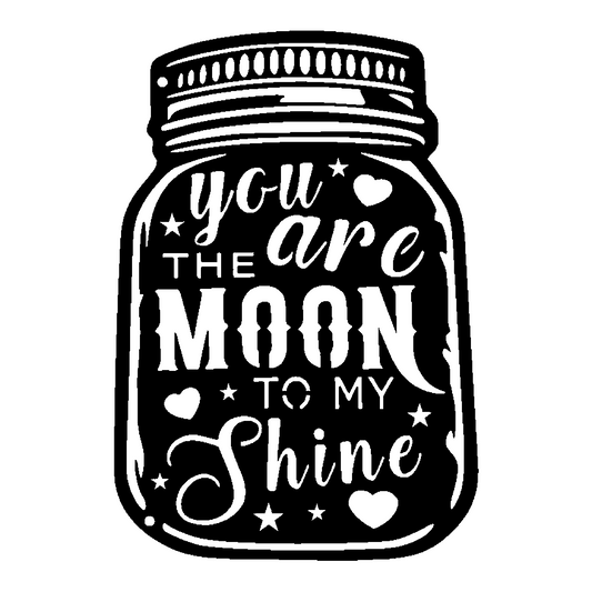 Moonshine Mason Jar Sign