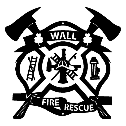 Wall Fire Rescue Emblem