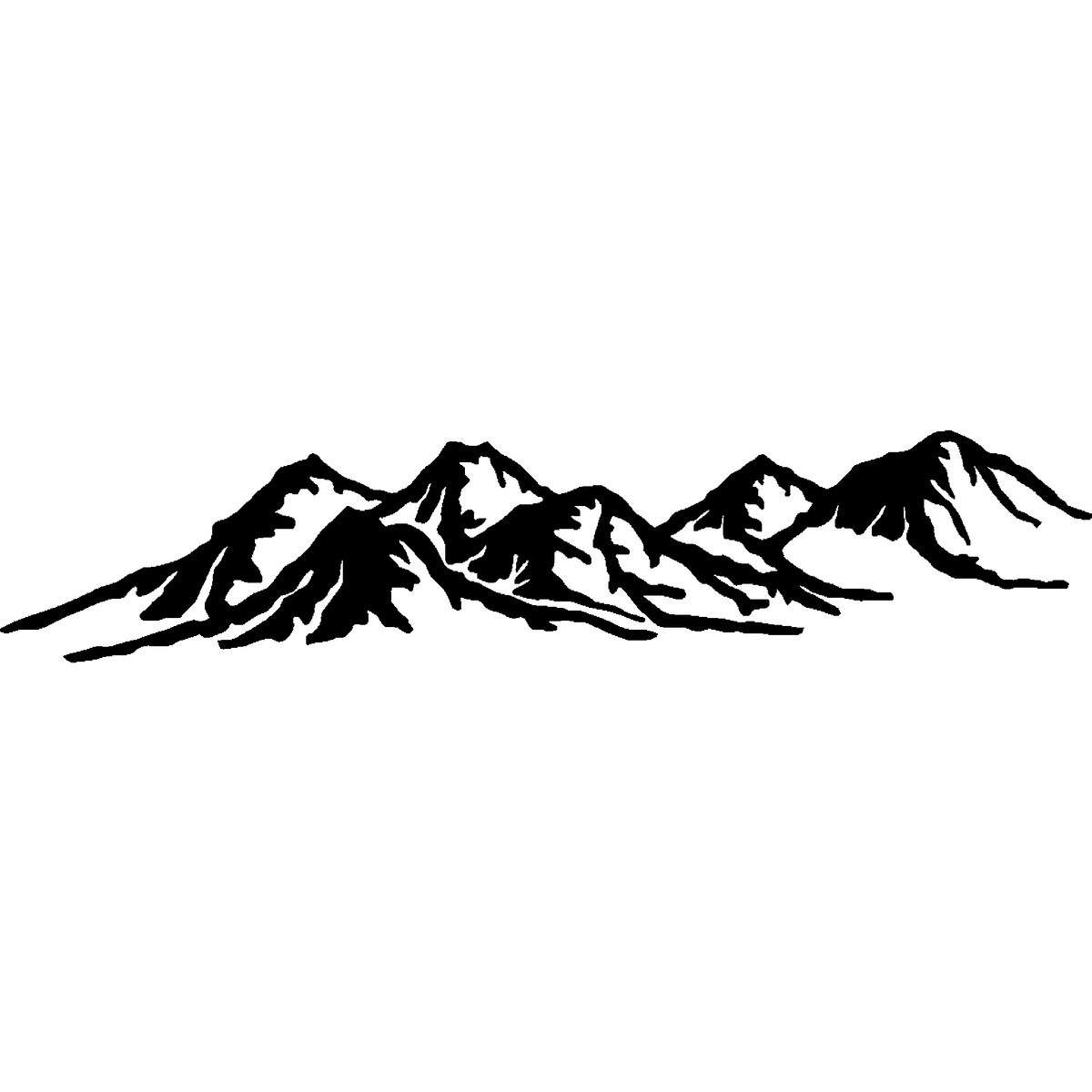 Mountain Range Silhouette Sign