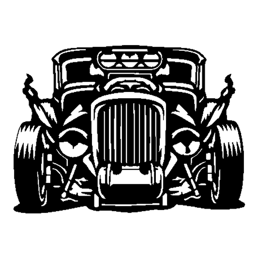 Vintage Hot Rod Front Sign