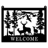 Deer & Forest Welcome Sign