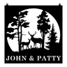 Deer Couple Metal Sign
