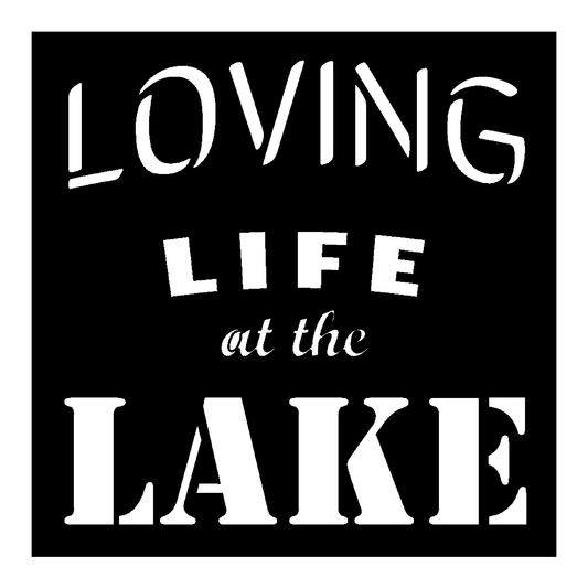 Loving Life at the Lake Metal Sign