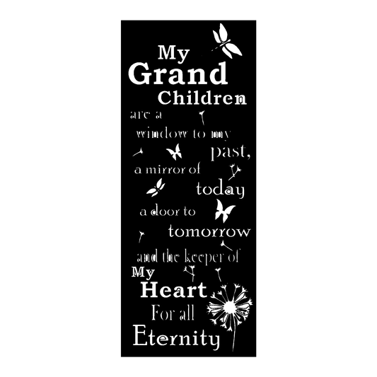 My Grandchildren Metal Sign