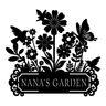Nana's Garden Metal Sign