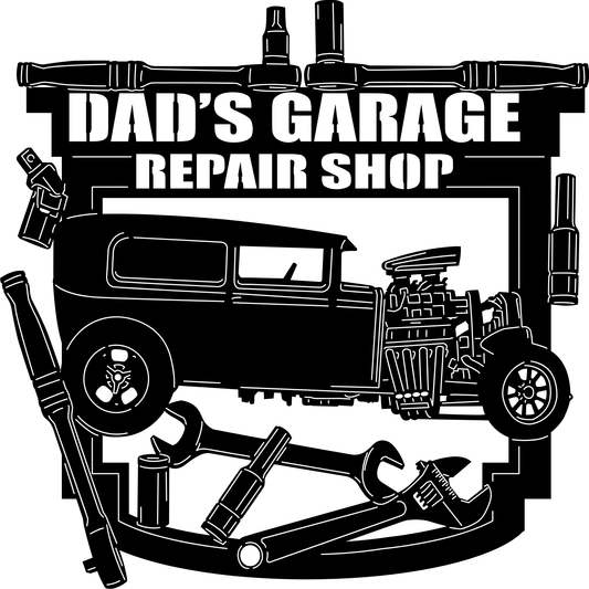 Dad's Garage Metal Sign